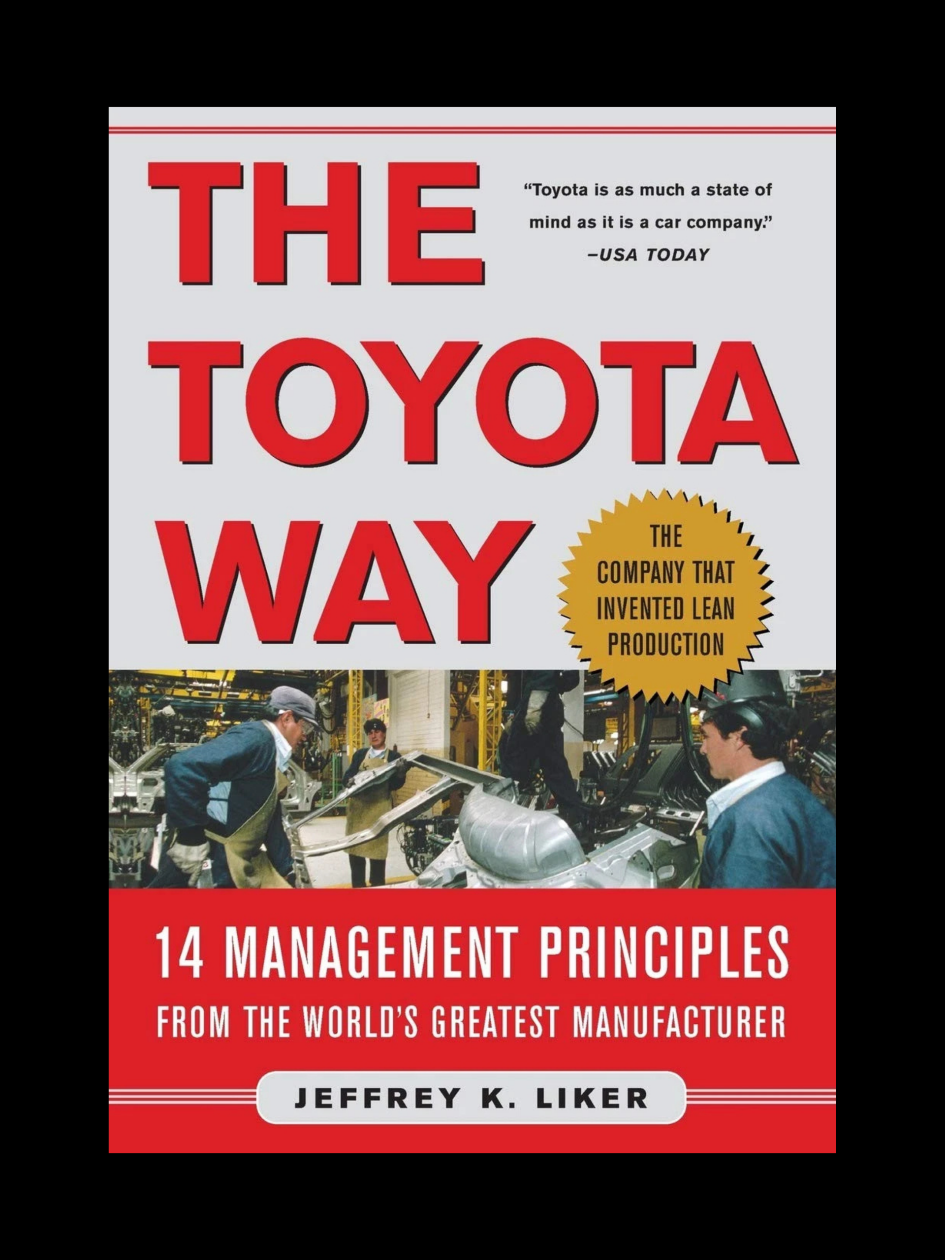 The Toyota Way book cover by Jeffrey K. Liker lean management guide