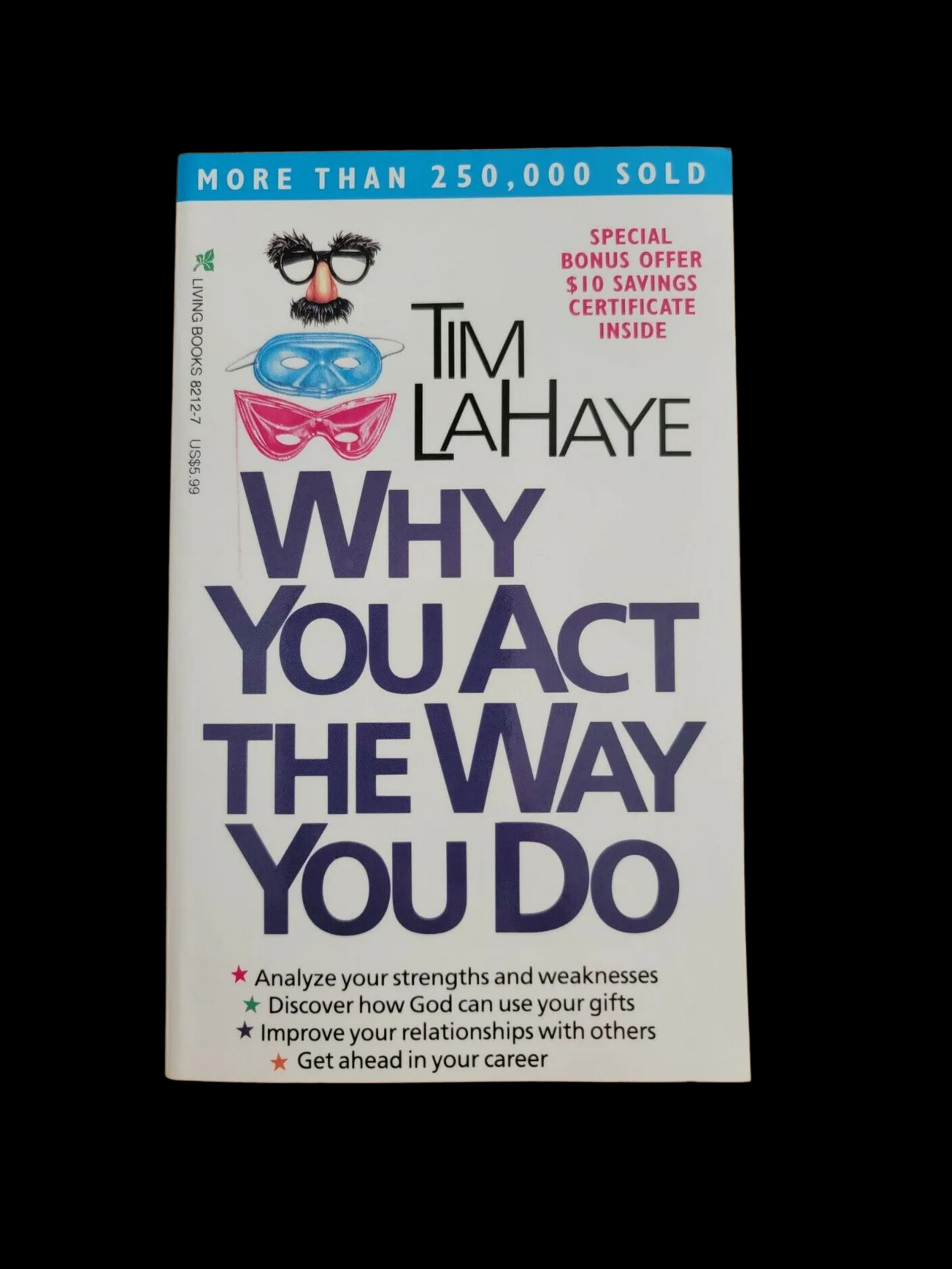 Why You Act The Way You Do book cover by Tim LaHaye personality and habit guide