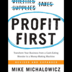 Profit First by Mike Michalowicz book cover – business finance and profitability system