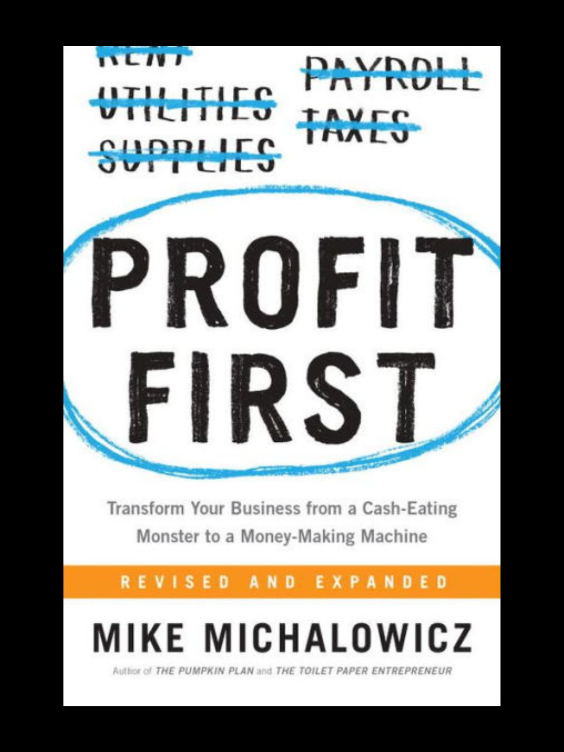 Profit First by Mike Michalowicz book cover – business finance and profitability system
