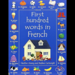 French First 100 Words book cover with colorful illustrations for children