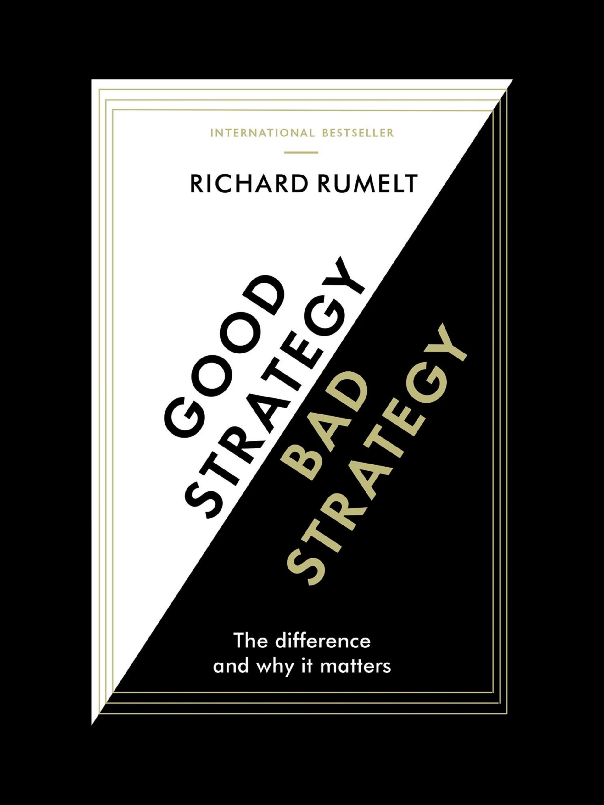 Good Strategy Bad Strategy by Richard Rumelt book cover – business strategy and planning guide