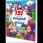 151 Stories Around The World children’s book cover with colorful cultural illustrations