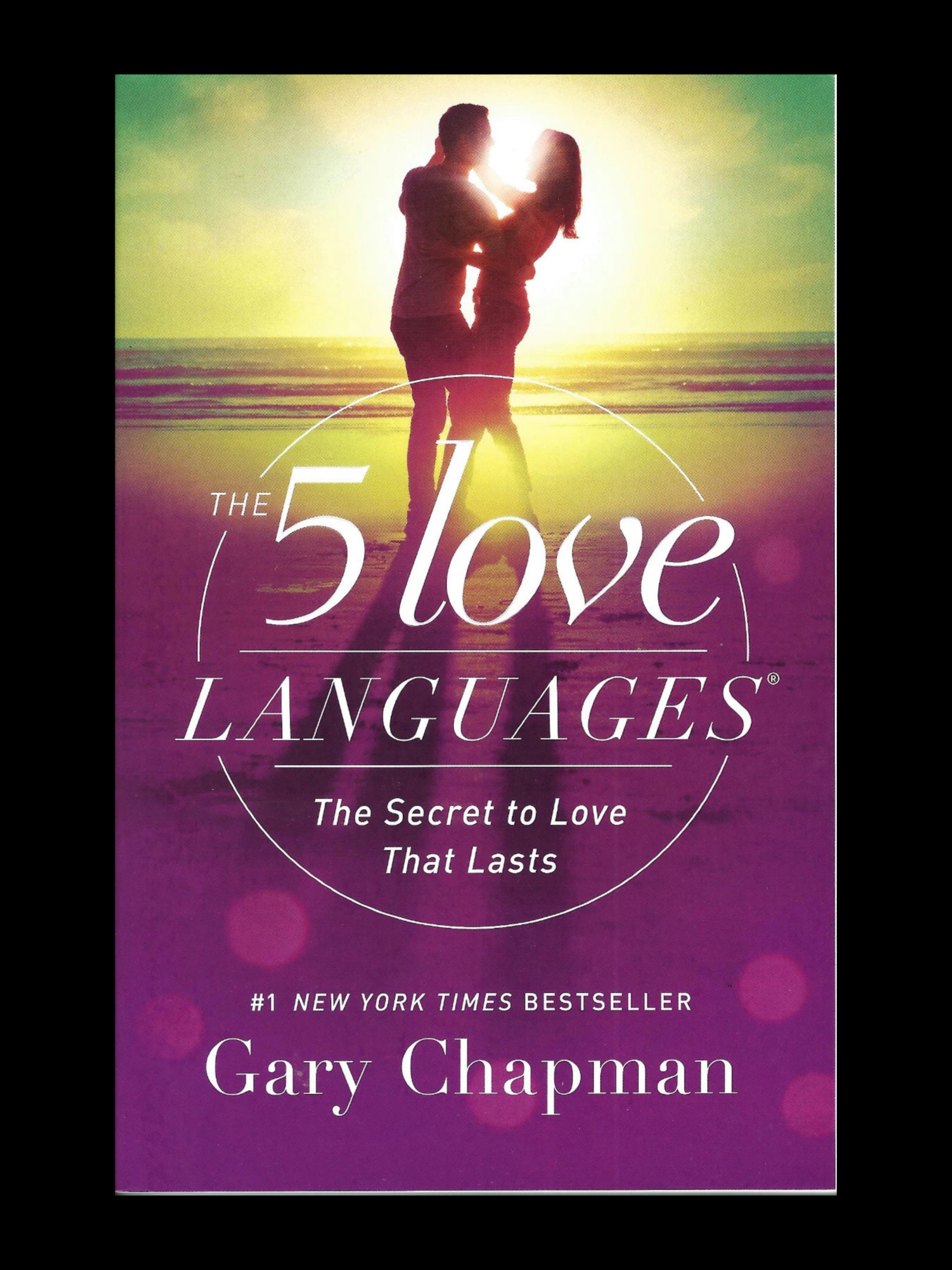 The 5 Love Languages book cover by Dr. Gary Chapman for relationship guidance