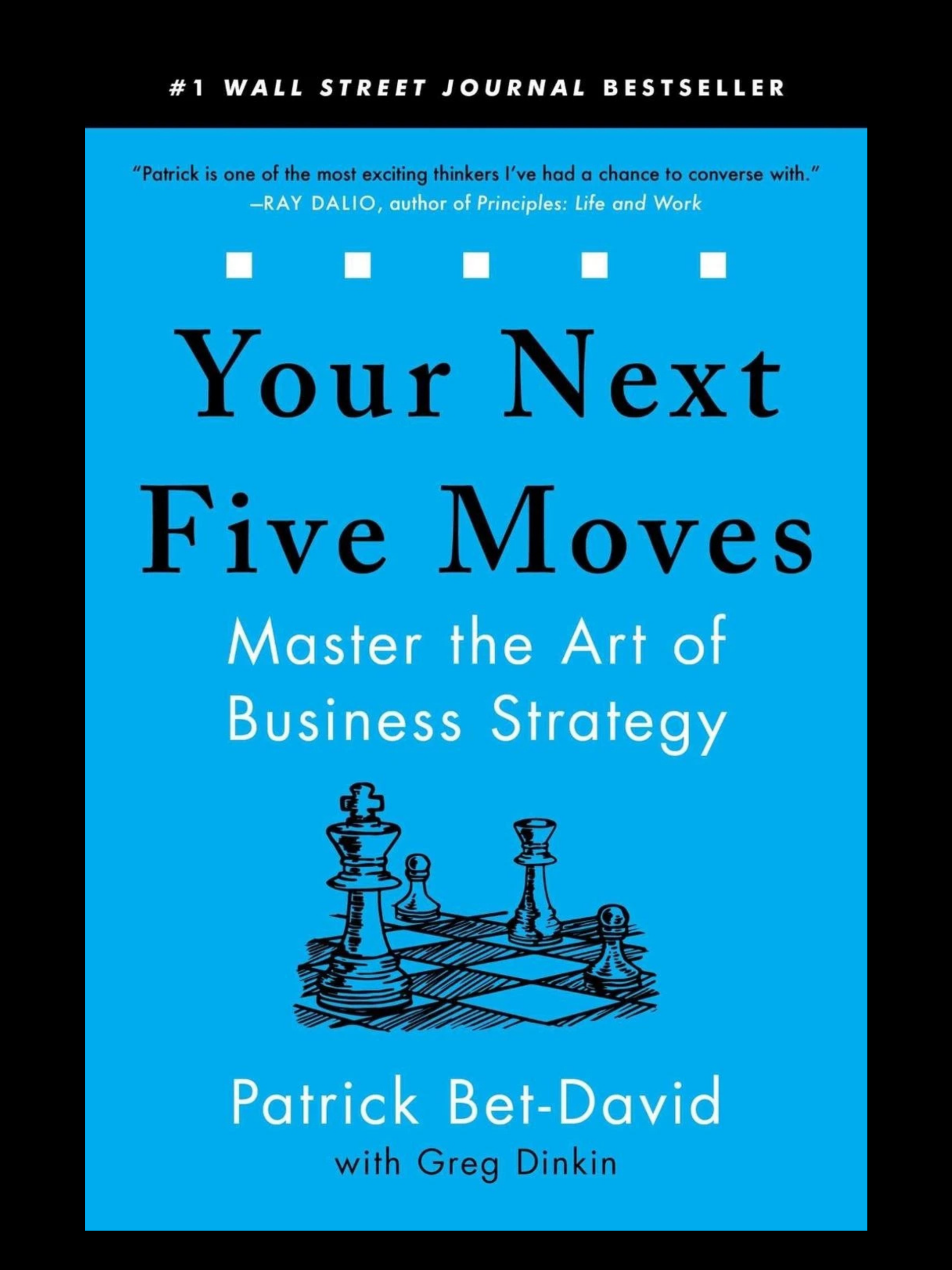 Your Next 5 Moves book cover by Patrick Bet-David business strategy guide