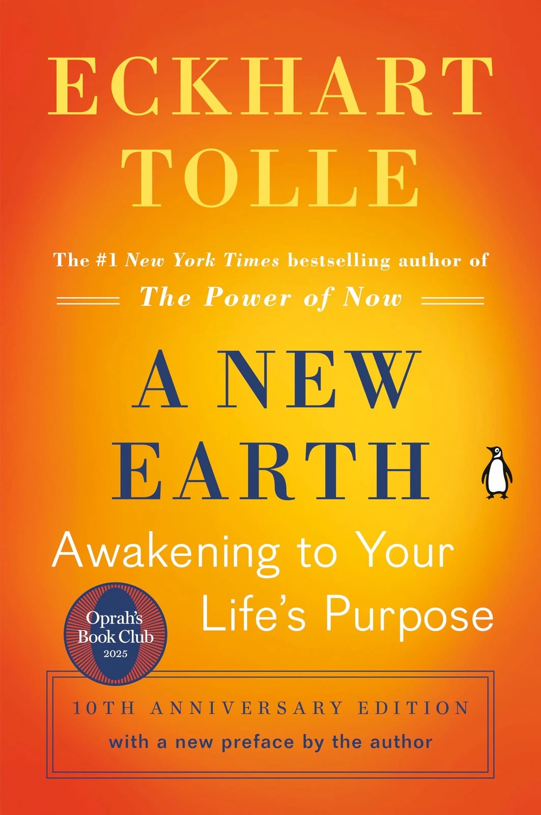 A New Earth book cover by Eckhart Tolle