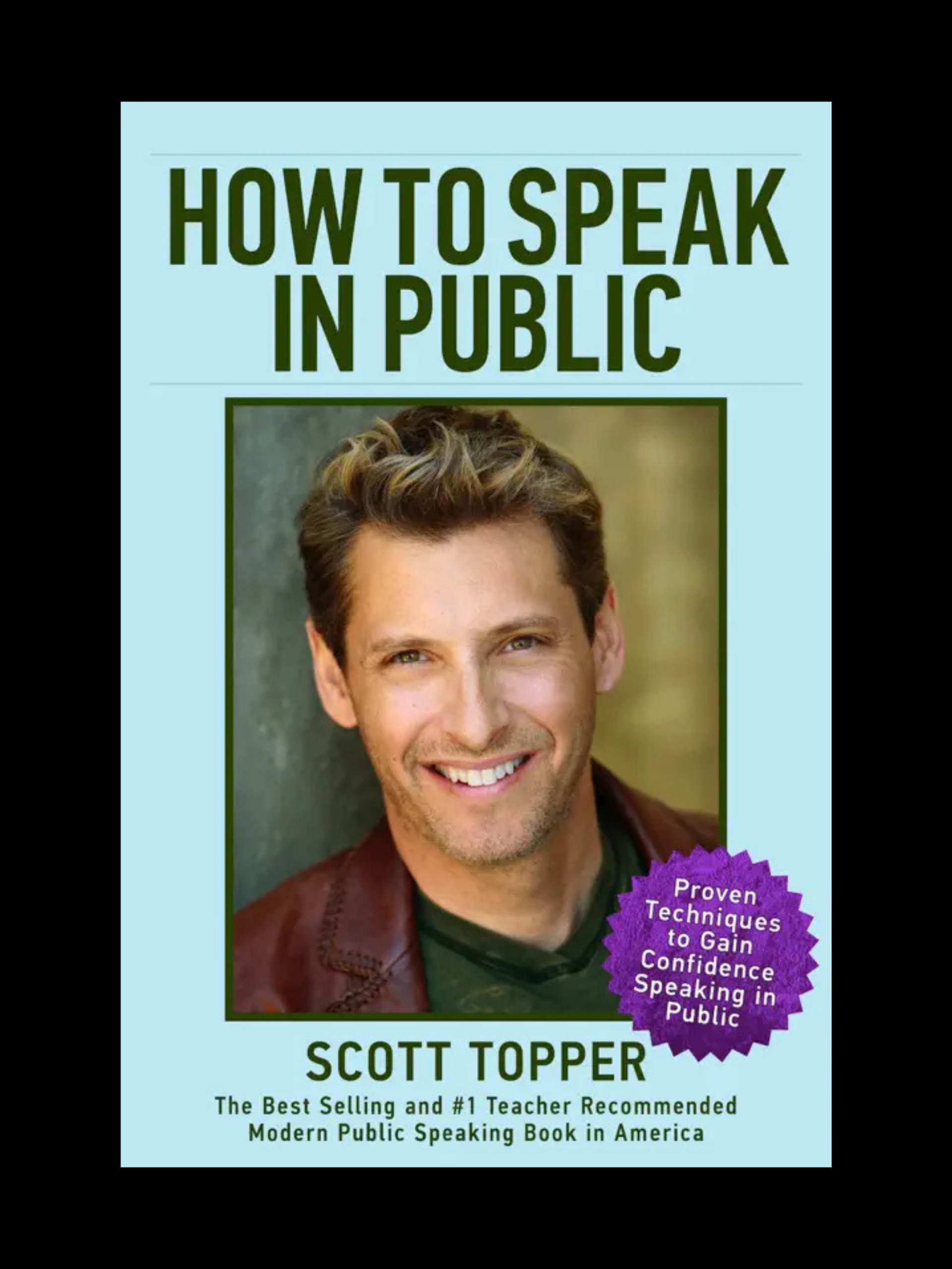 How To Speak In Public book cover by Scott Topper for public speaking skills