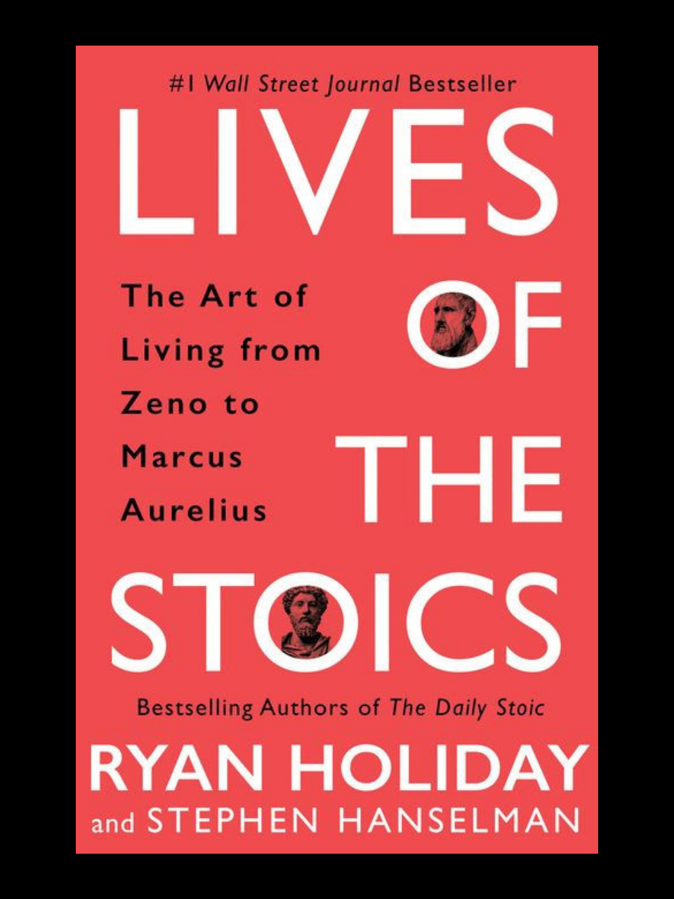 Lives of the Stoics book cover by Ryan Holiday and Stephen Hanselman