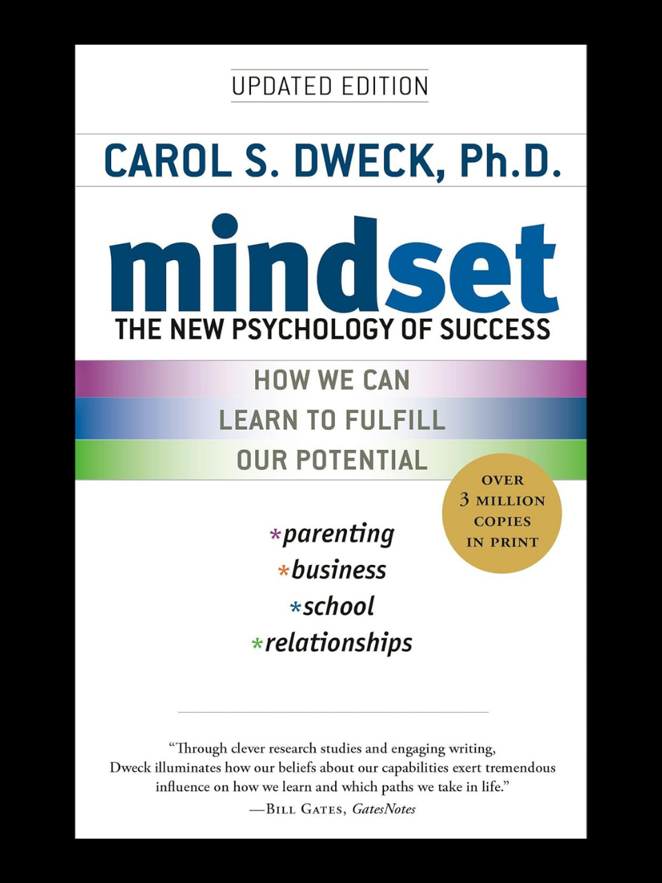 Mindset book by Carol S Dweck - the groundbreaking psychology bestseller on fixed vs growth mindsets and achieving success