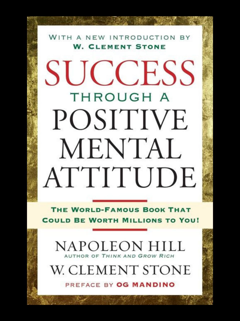 Success Through a Positive Mental Attitude book by Napoleon Hill and W. Clement Stone - master PMA in Cameroon