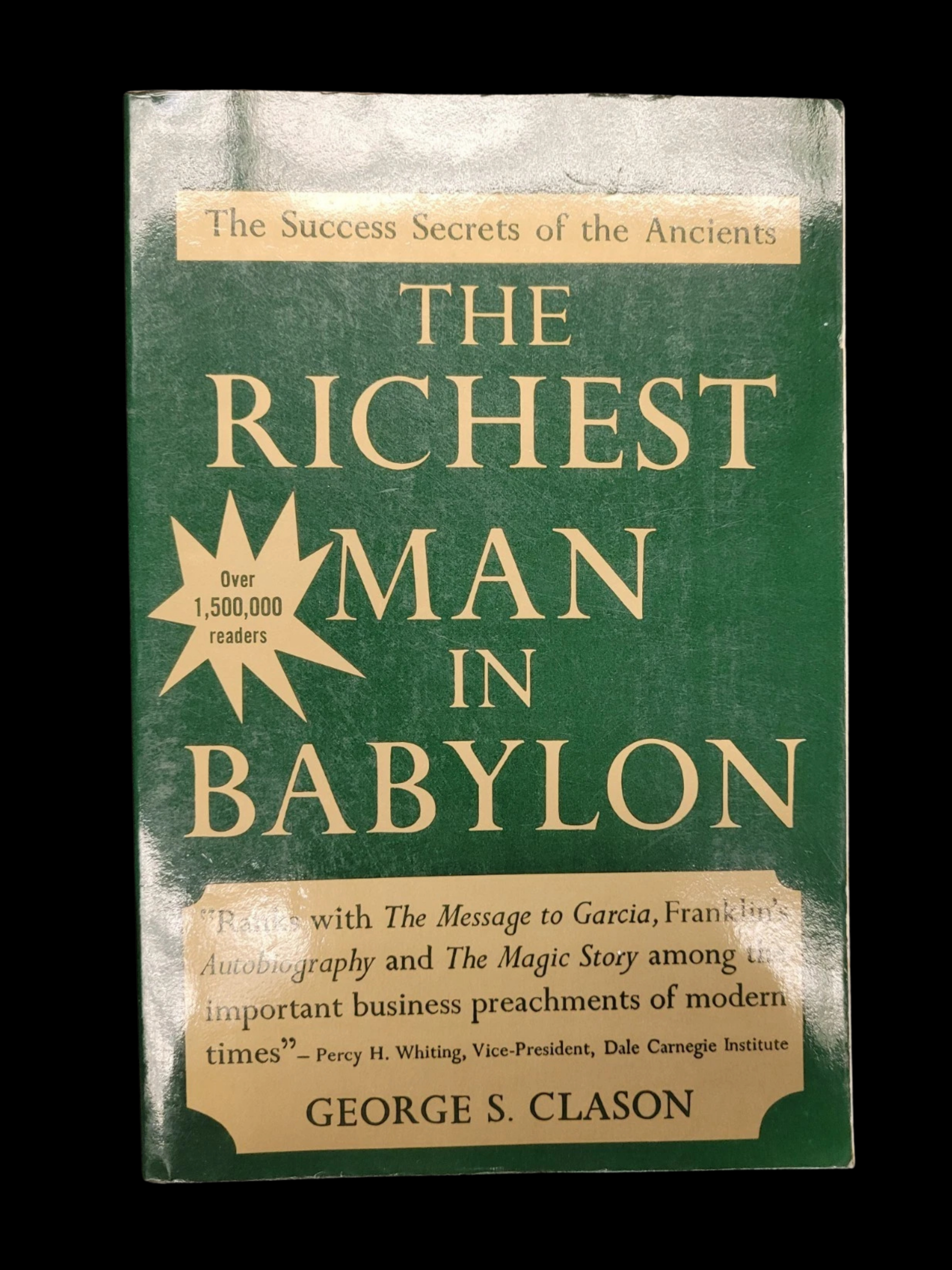 The Richest Man in Babylon book cover by George S. Clason financial intelligence guide