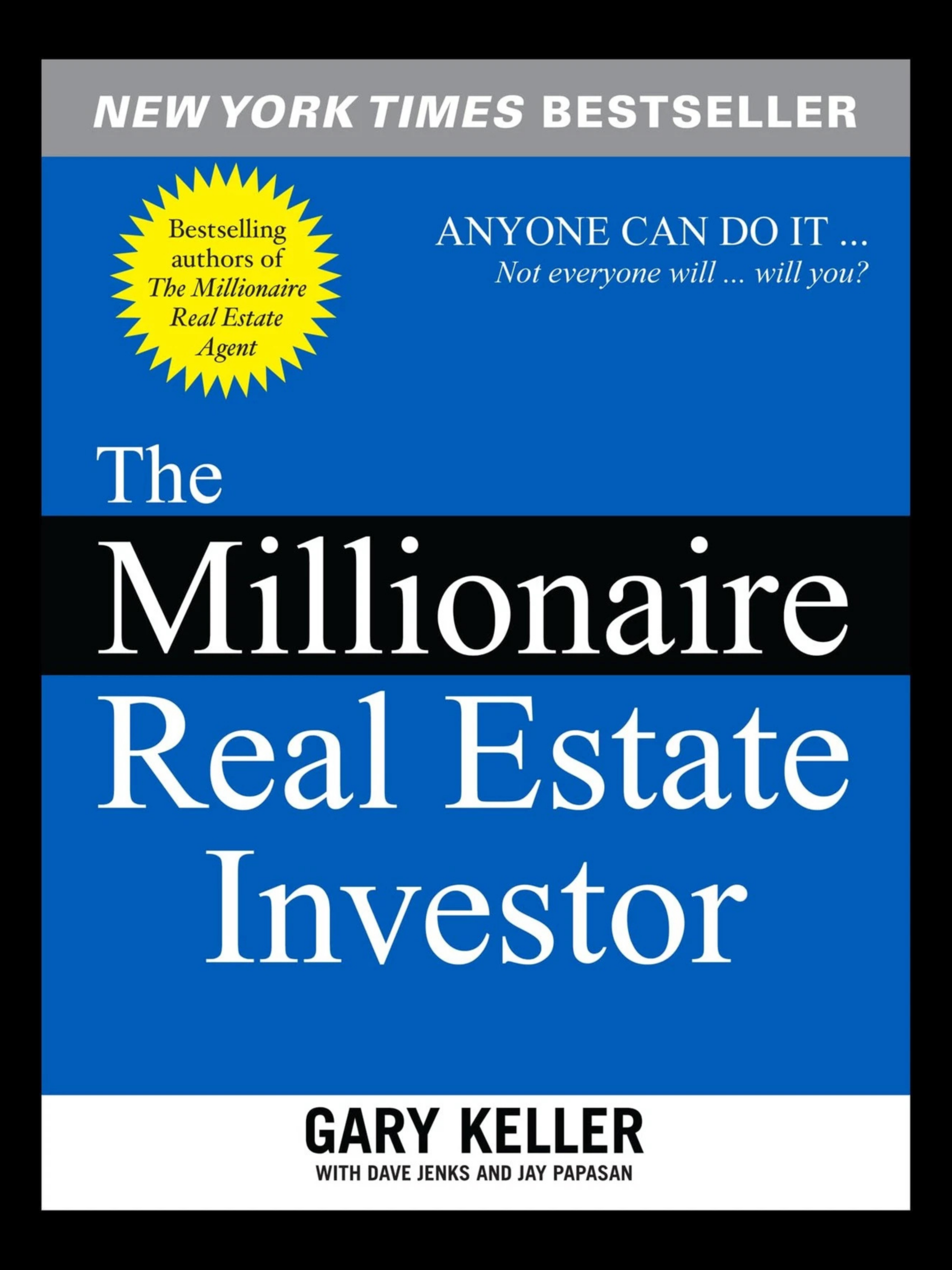 The Millionaire Real Estate Investor book cover by Gary Keller real estate investing and financial intelligence guide