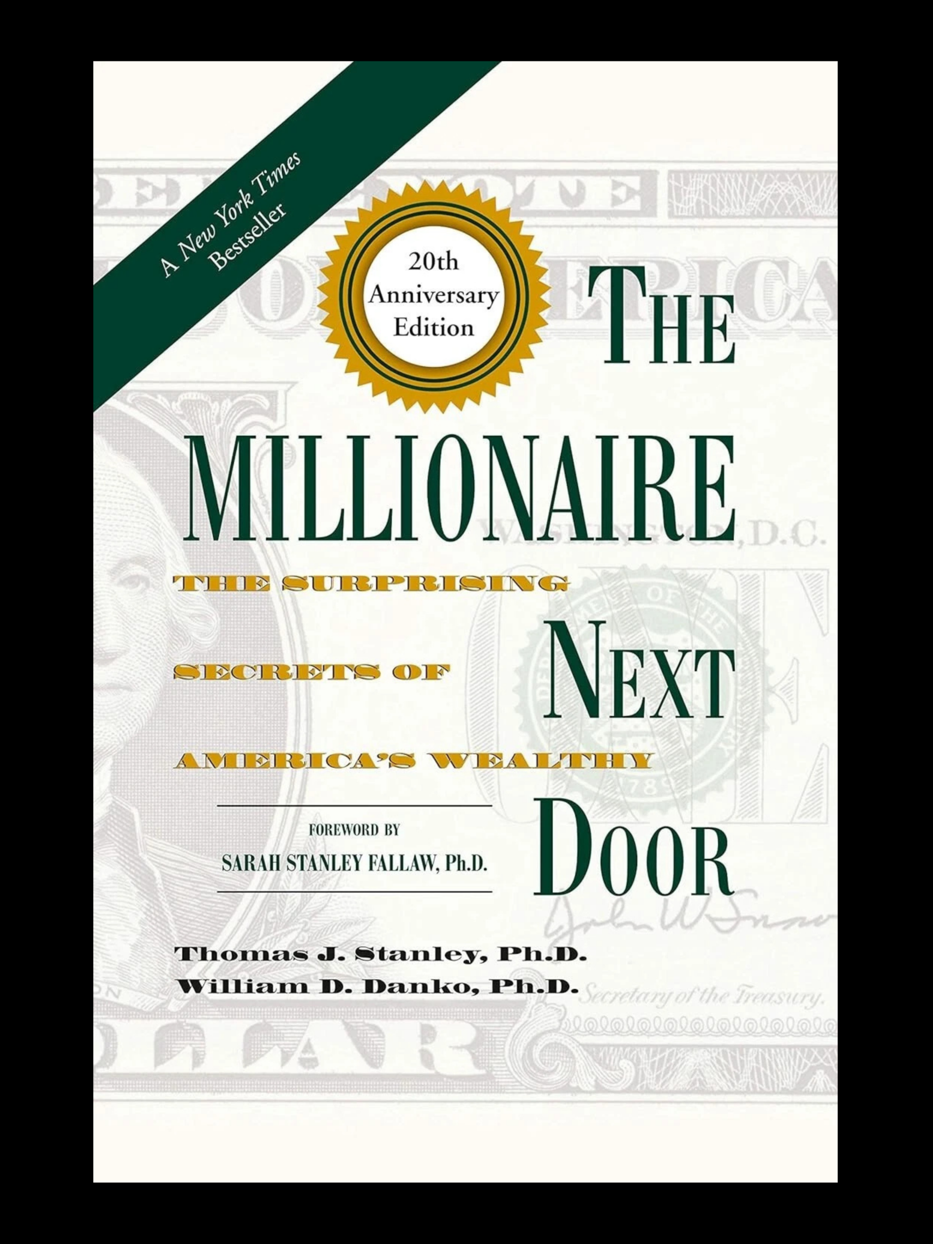 The Millionaire Next Door book cover by Thomas J. Stanley & William D. Danko financial intelligence guide