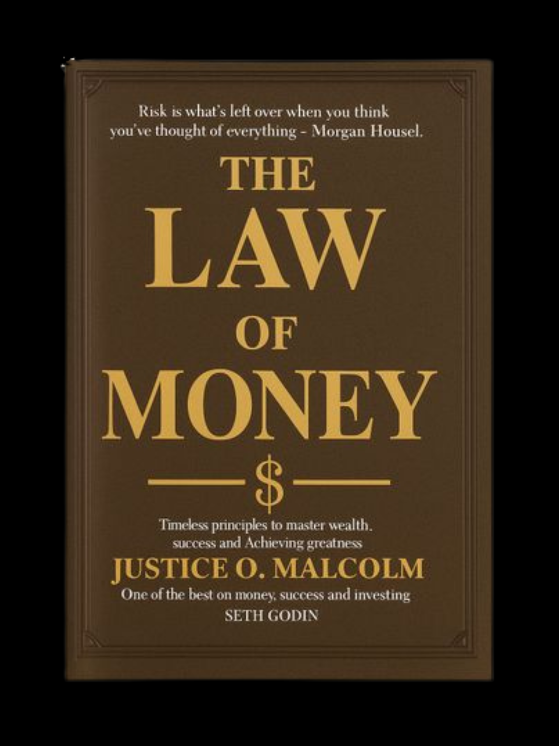 The Law Of Money book cover by Justice O. Malcolm – financial intelligence guide
