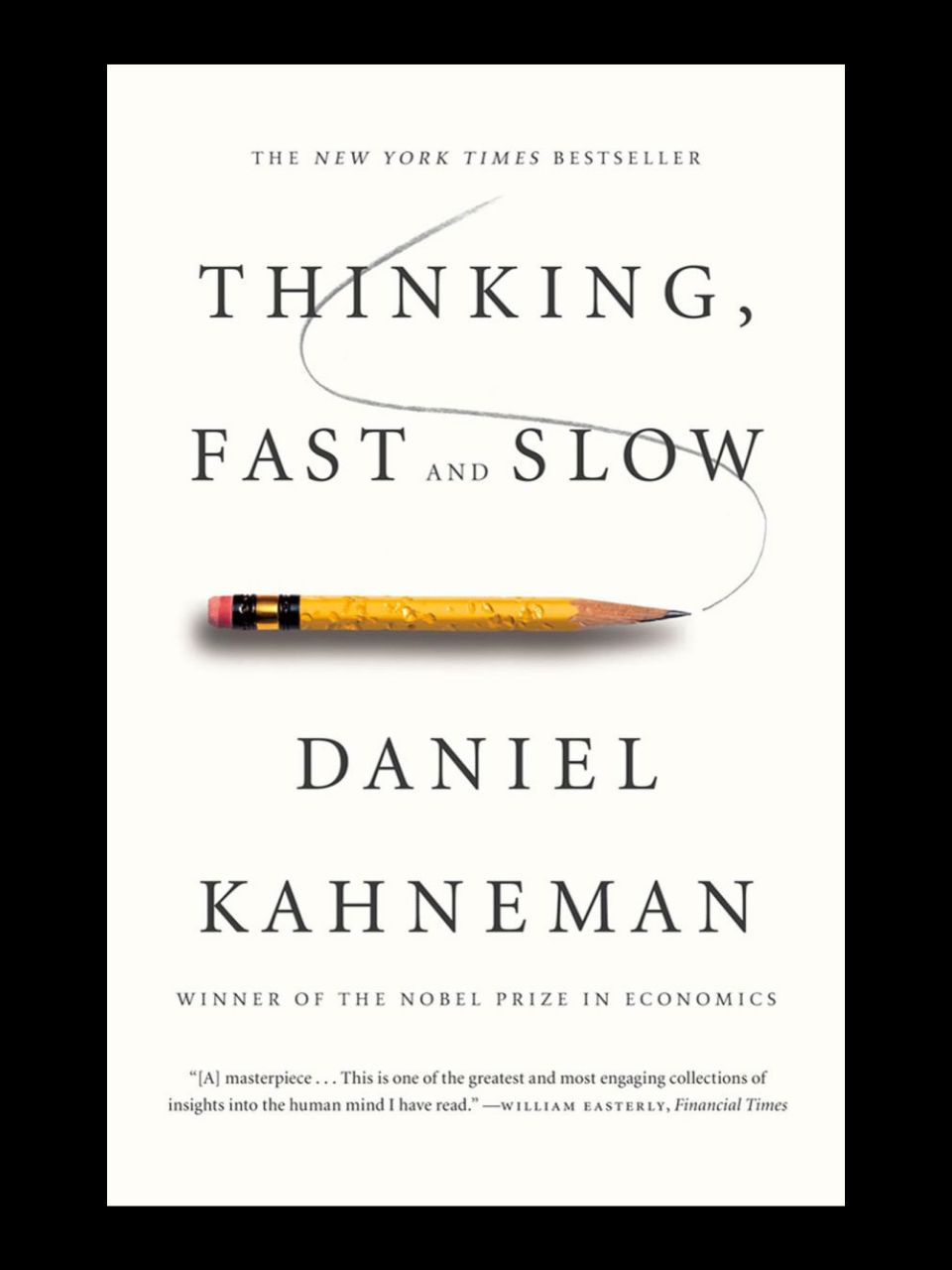 Thinking, Fast and Slow By Daniel Kahneman book cover